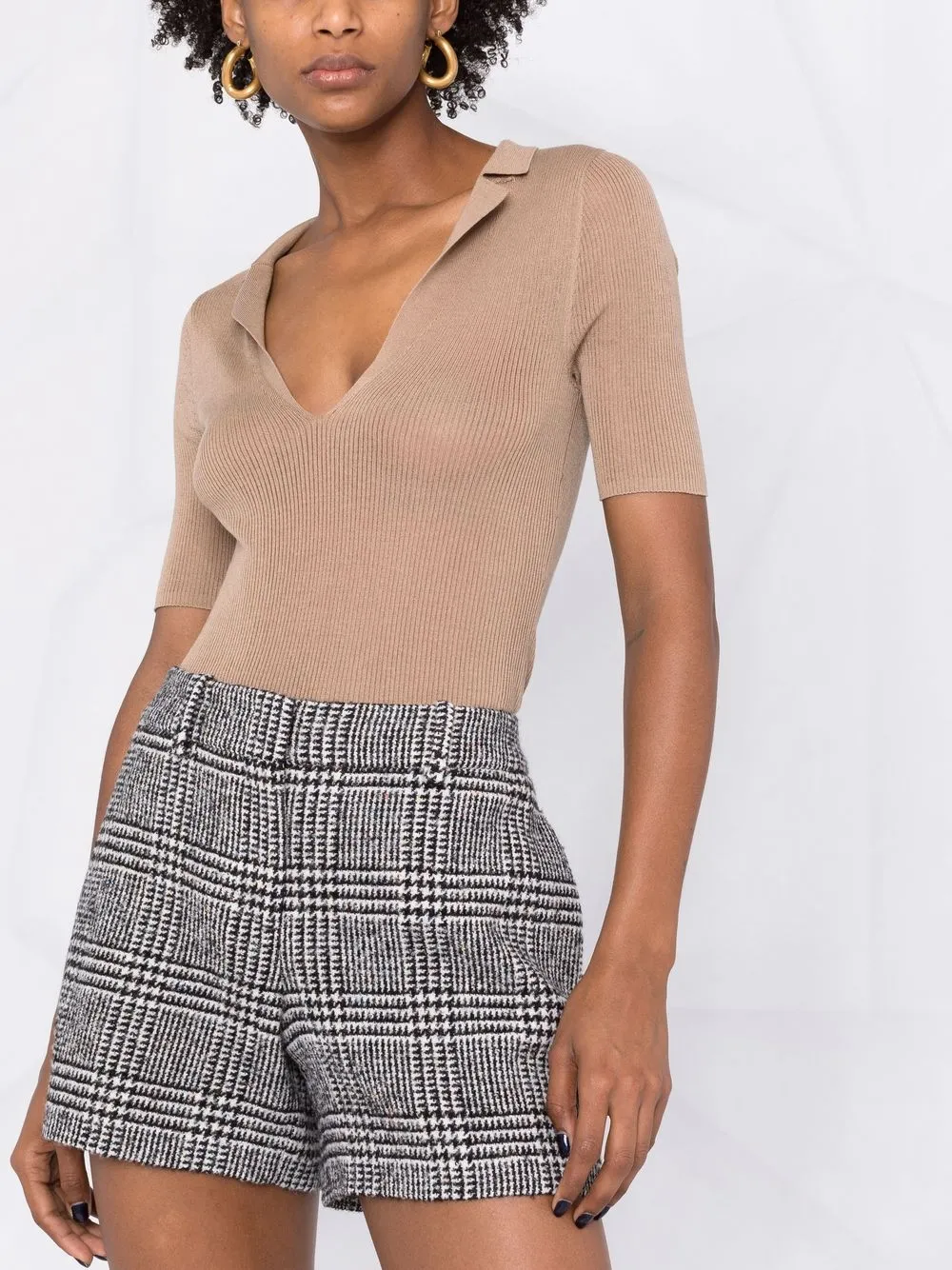 фото Ermanno scervino шорты в ломаную клетку