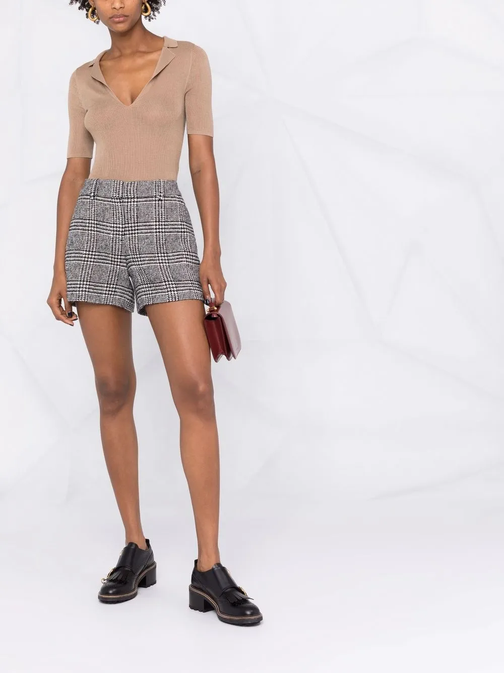 фото Ermanno scervino шорты в ломаную клетку