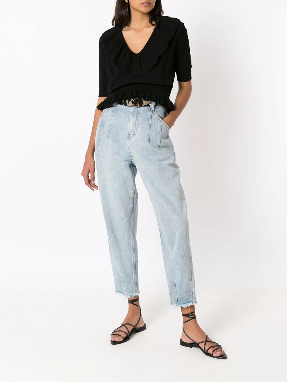 фото Nk зауженные джинсы giovanna с поясом