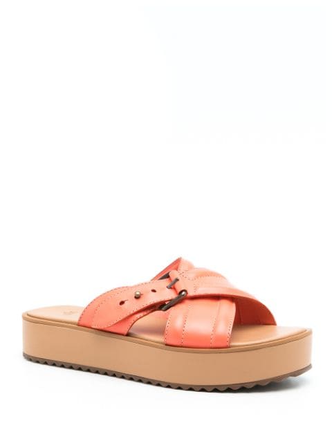 Nk Faith Leather Flatform Sandals - Farfetch