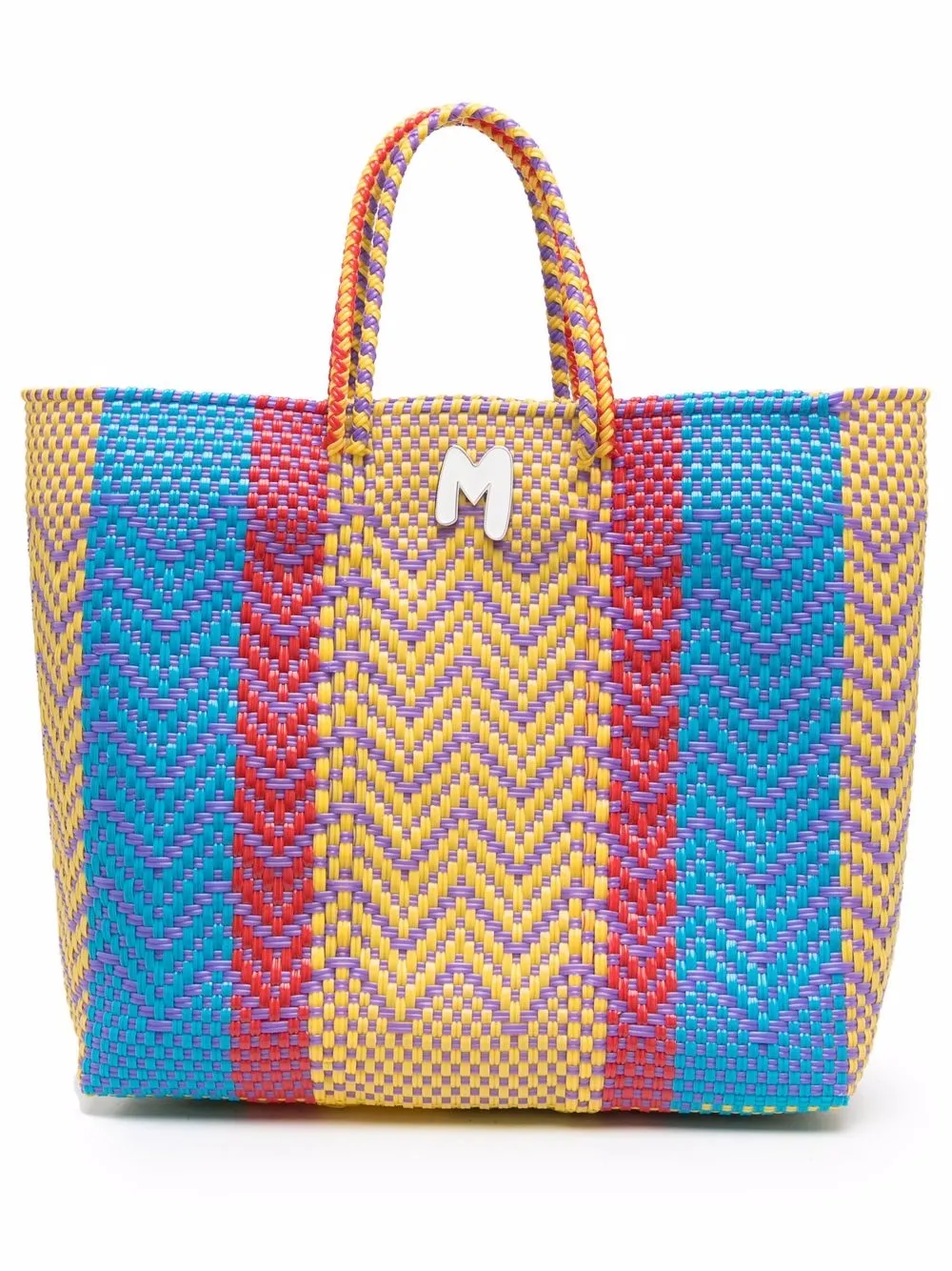 фото M missoni сумка-тоут с узором зигзаг