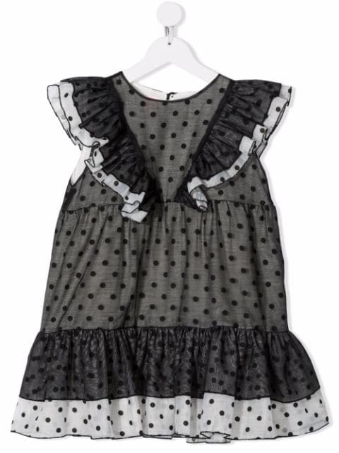 WAUW CAPOW by BANGBANG polka dot-print ruffled dress