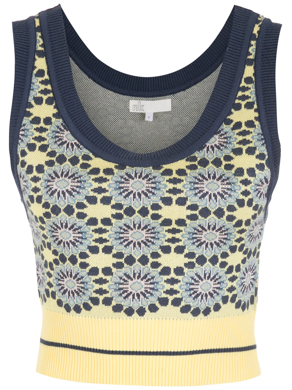 

Nk vintage jacquard Sel tank top - Blue