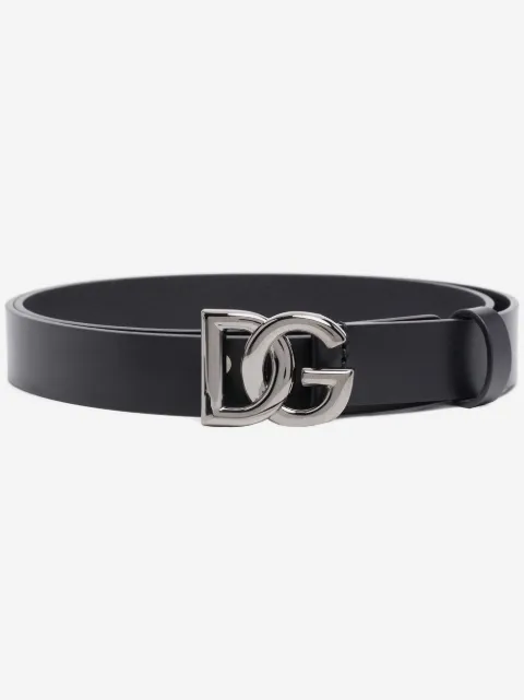 Dolce & Gabbana crossed DG logo buckle belt