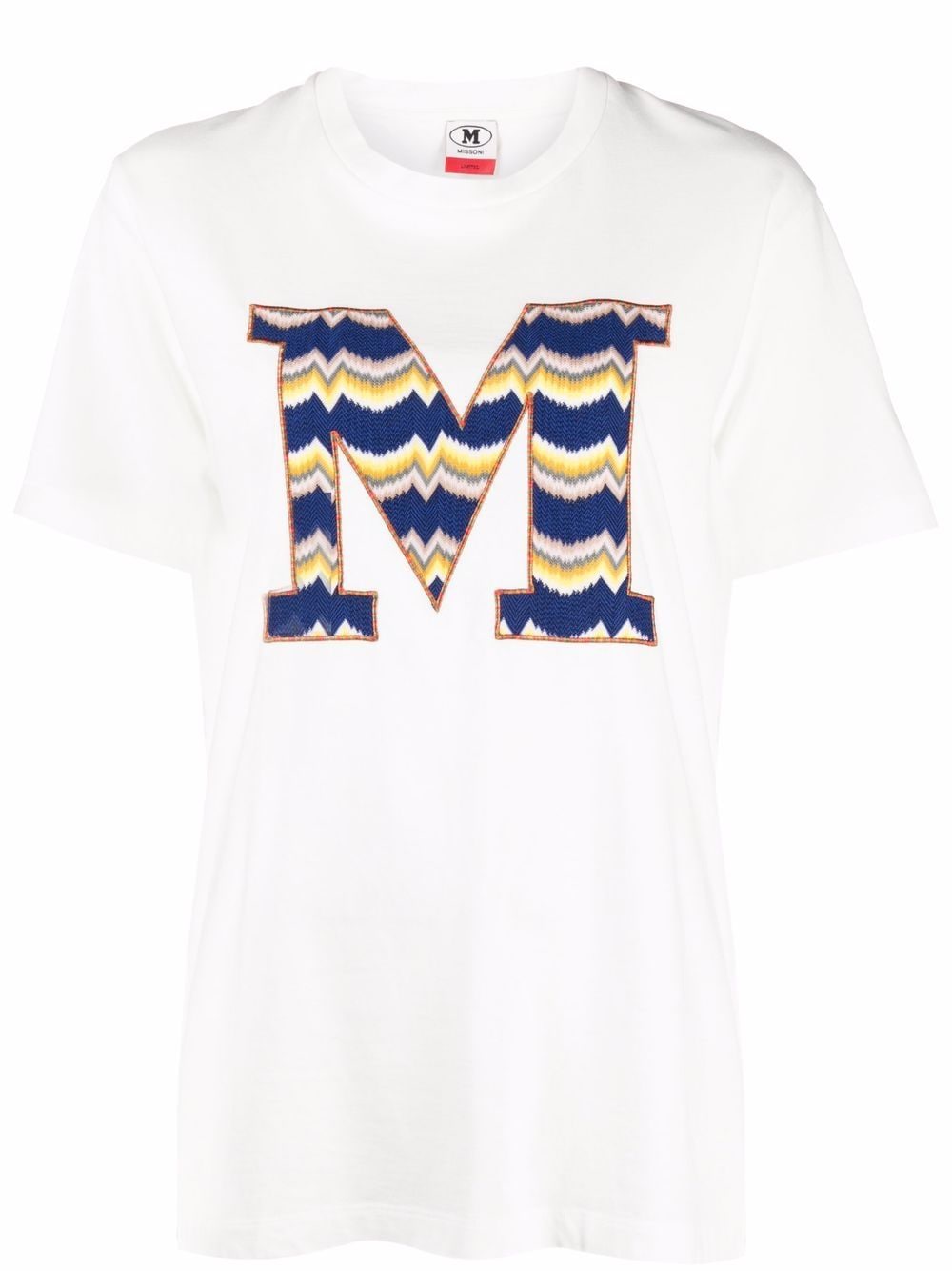 фото M missoni футболка с нашивкой-логотипом