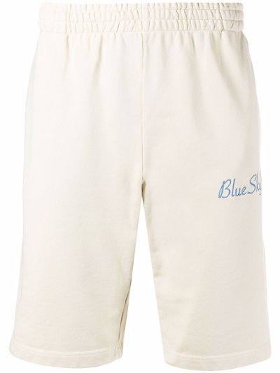 BLUE SKY INN - logo-embroidered cotton shorts