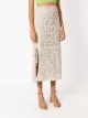 Nk Saia midi Liv jacquard feather