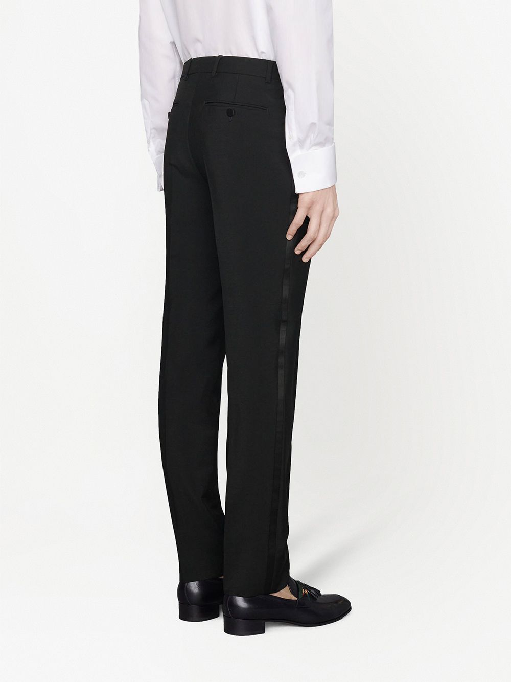 Shop Gucci Single-breasted Trouser Suit In Black