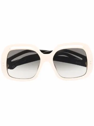 linda farrow white sunglasses