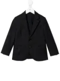 Emporio Armani Kids single-breasted wool suit - Black