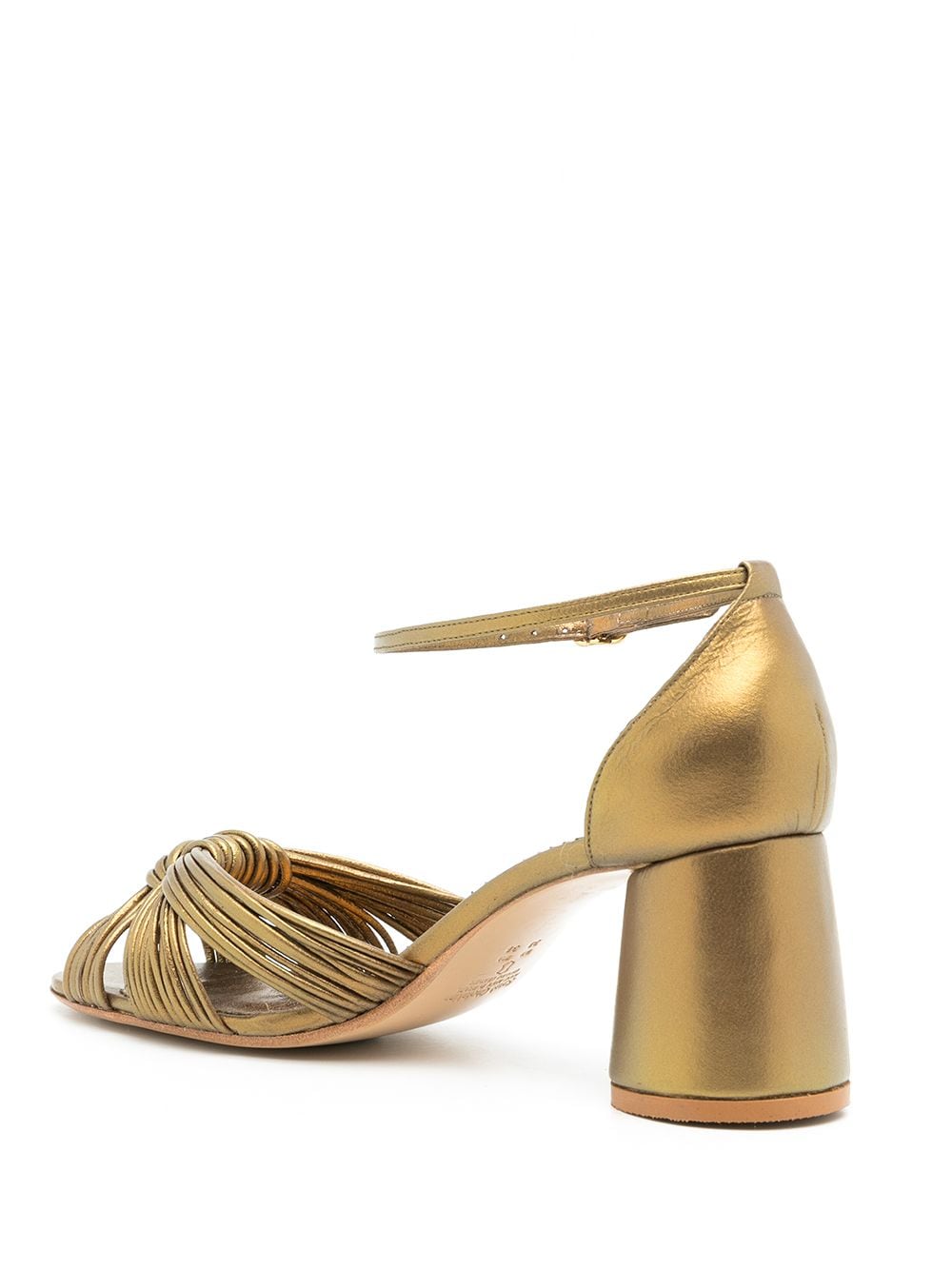 Shop Sarah Chofakian Ocean Metallic Pumps In Gold