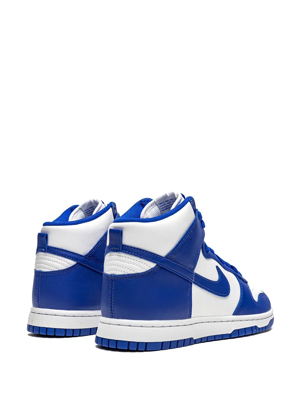 Blue and white 2025 high top nikes