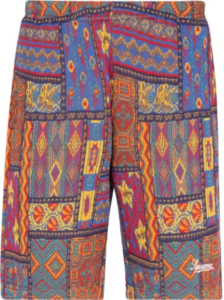 Supreme patchwork knit short hot sale