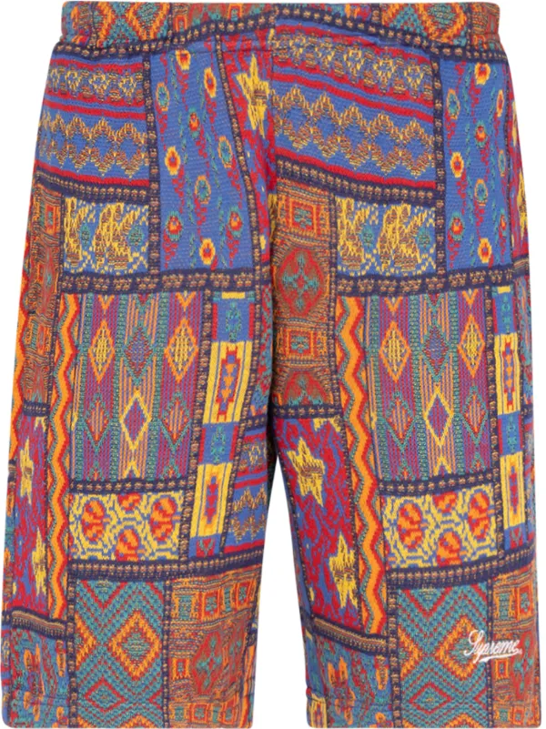 supreme patchwork shorts