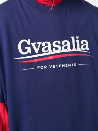 Gvasalia 印花短袖T恤展示图