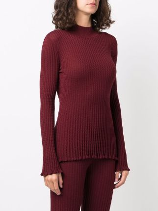 ribbed-knit turtle neck jumper展示图