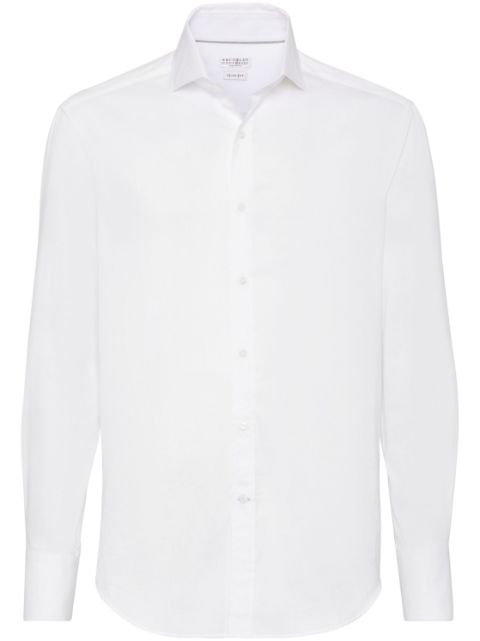 Brunello Cucinelli long-sleeve cotton shirt