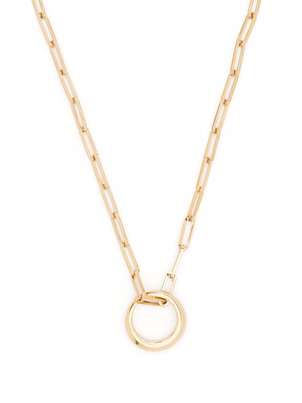 ISABEL MARANT RING PENDANT CHAIN NECKLACE