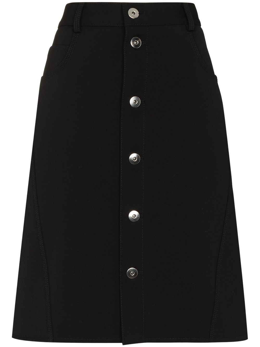 Image 1 of Bottega Veneta A-line buttoned skirt