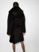 Bottega Veneta hooded teddy long coat