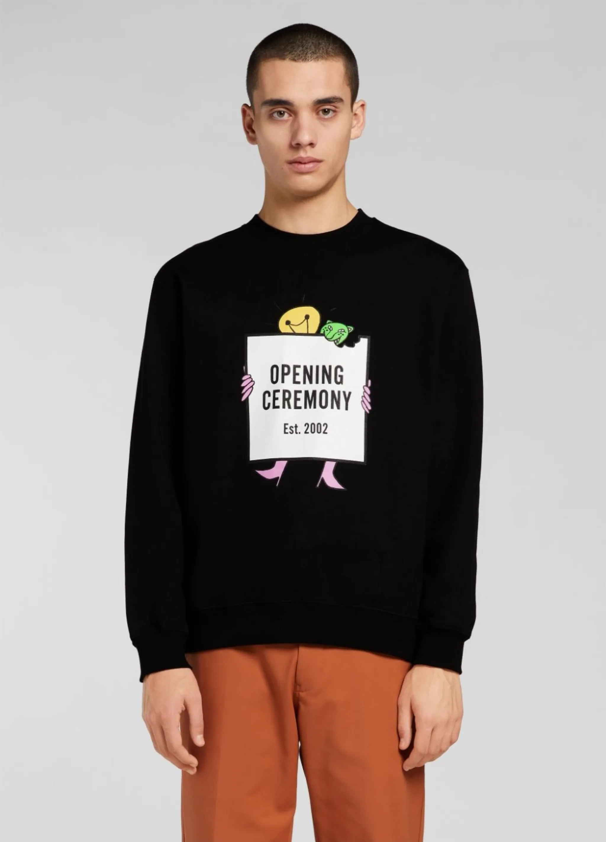 lightbulb crew neck sweatshirt