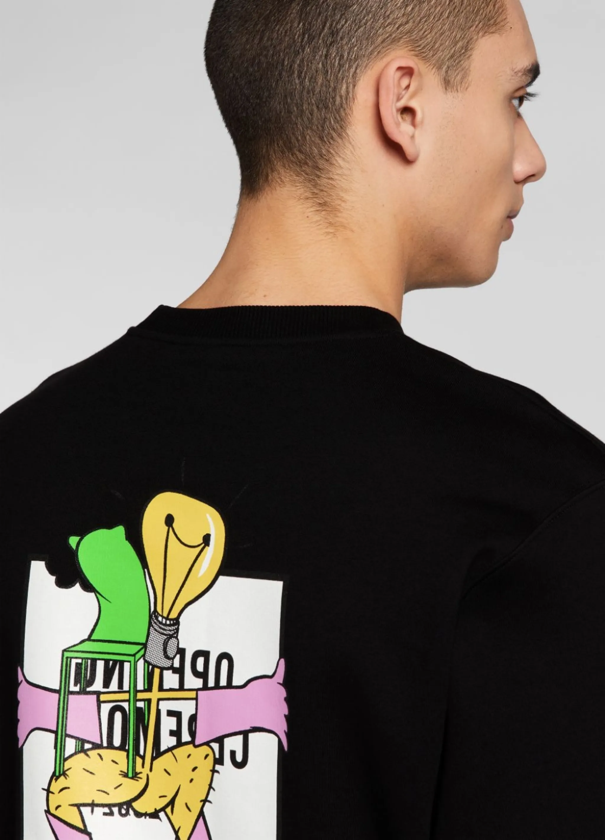 lightbulb crew neck sweatshirt