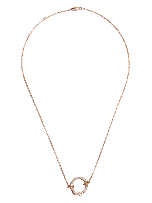 Repossi 18kt Rose Gold Antifer Diamond Necklace | Silver