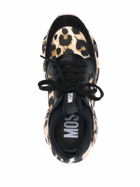 moschino leopard sneakers
