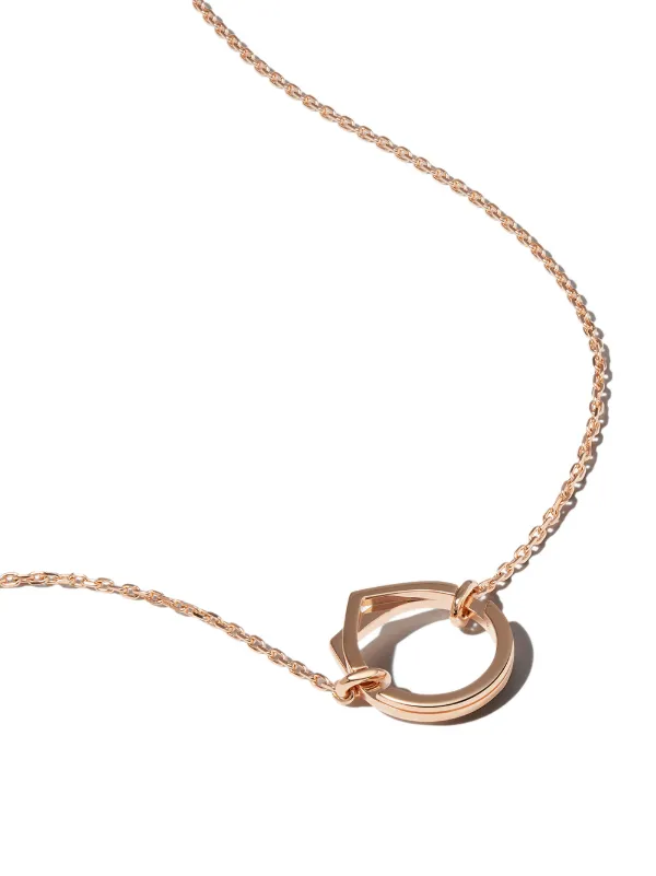 【REPOSSI】antifer 18-karat rose gold ネックレス REPOSSI Antifer 18-karat rose gold, onyx and diamond