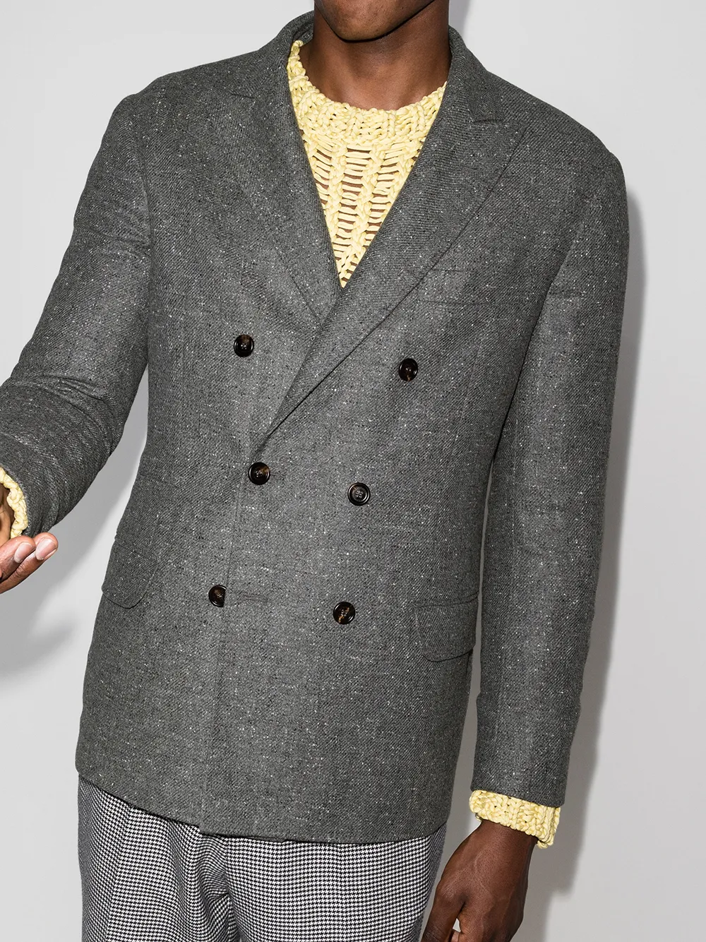 Image 2 of Brunello Cucinelli double-breasted wool-cashmere blazer