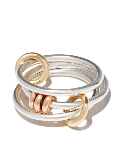 Spinelli Kilcollin 18kt yellow gold and sterling silver Acacia linked ring
