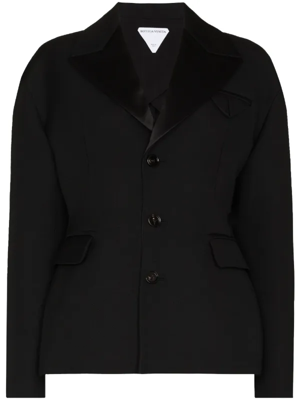 blazer with satin lapels