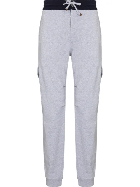 Brunello Cucinelli tapered drawstring track pants