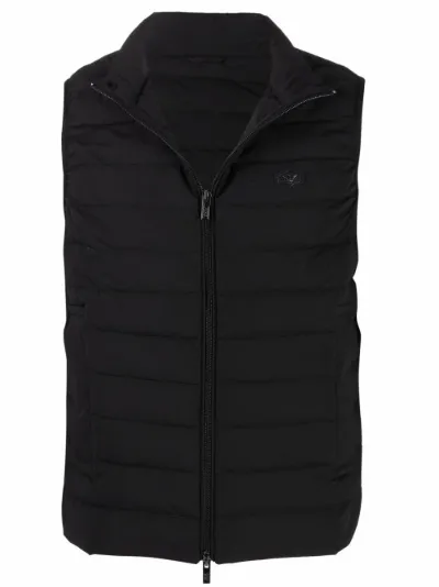 armani gilet blue