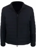 Emporio Armani padded logo-patch jacket - Blue