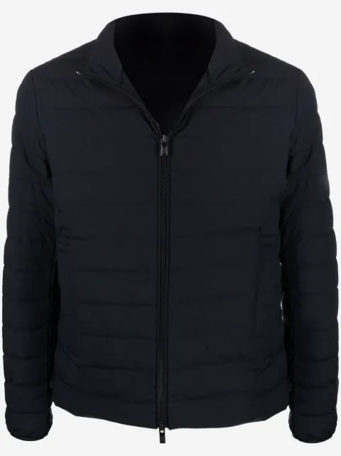 Emporio Armani padded logo-patch jacket