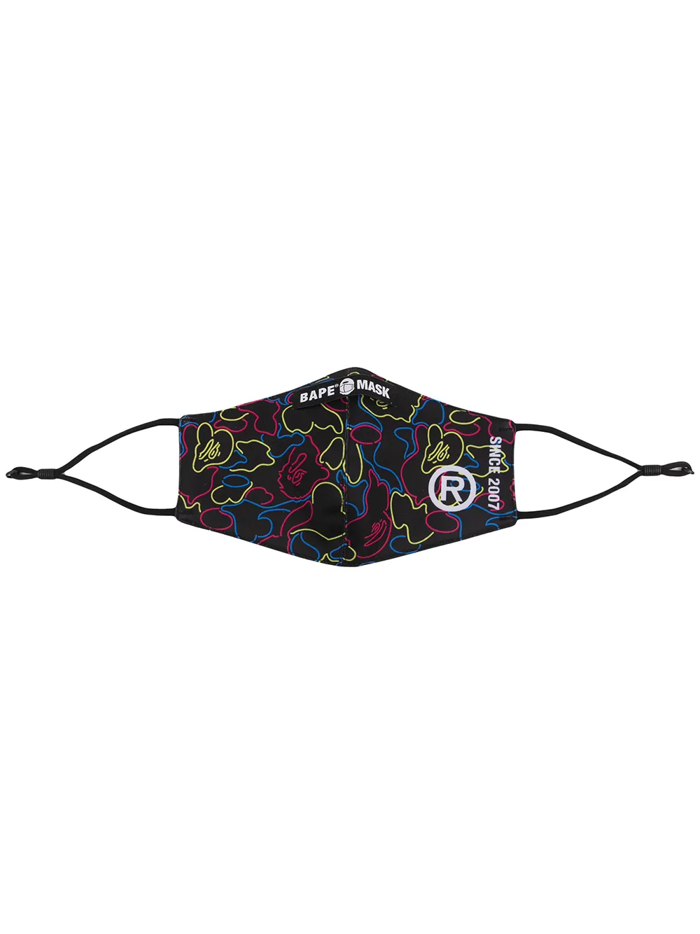 A BATHING APE® маска с абстрактным принтом
