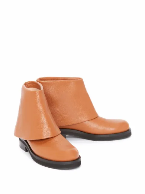 jw anderson foldover leather high boots