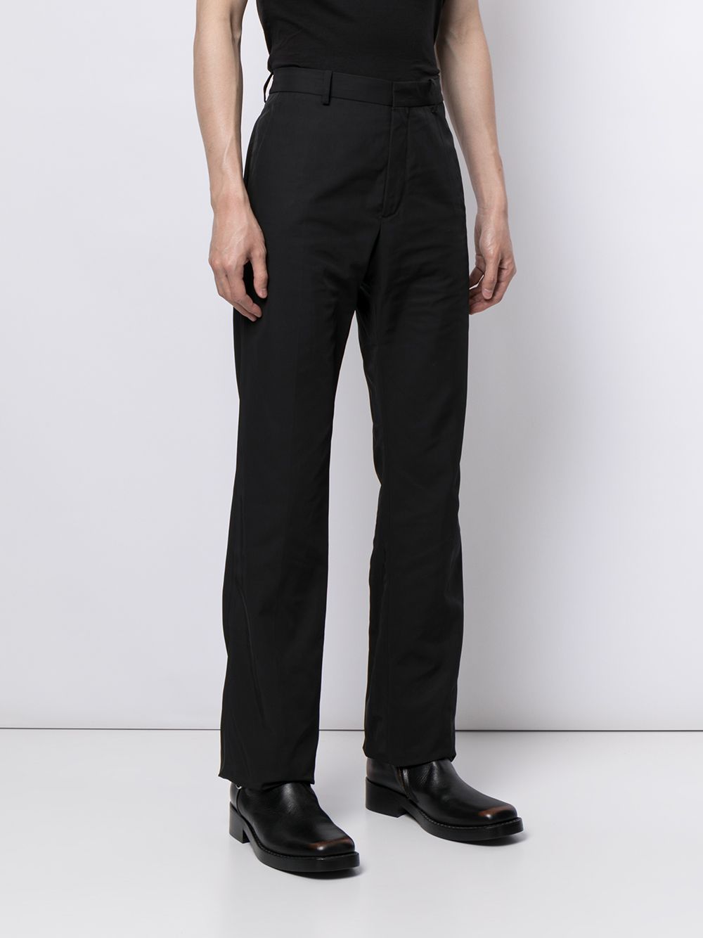 Raf Simons Flared Tailored Trousers - Farfetch