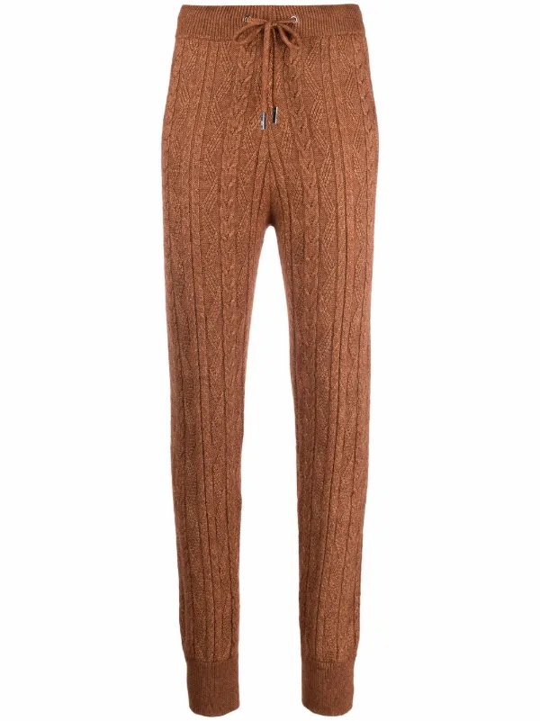 Eleventy cable-knit Joggers - Farfetch