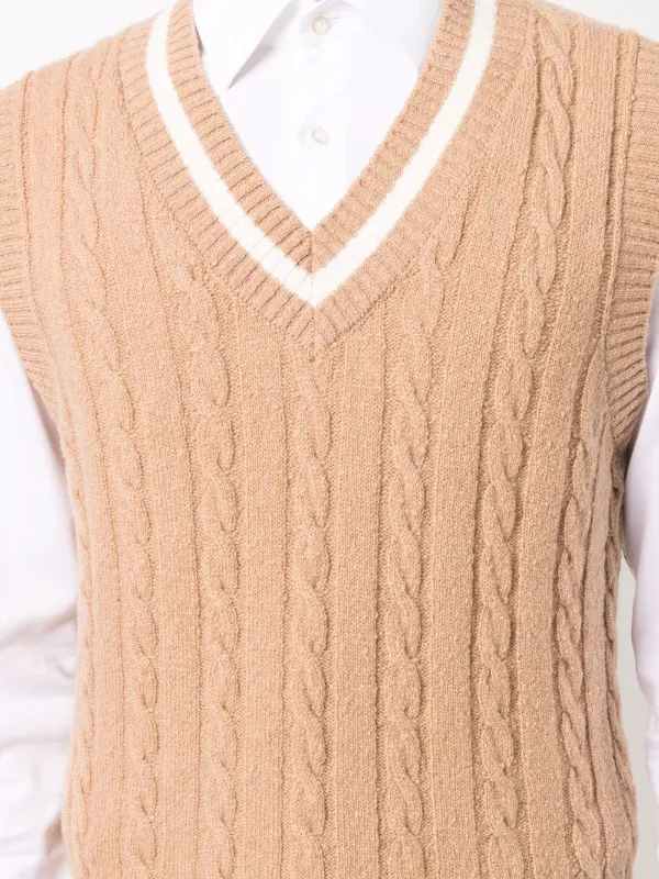 cable knit vests