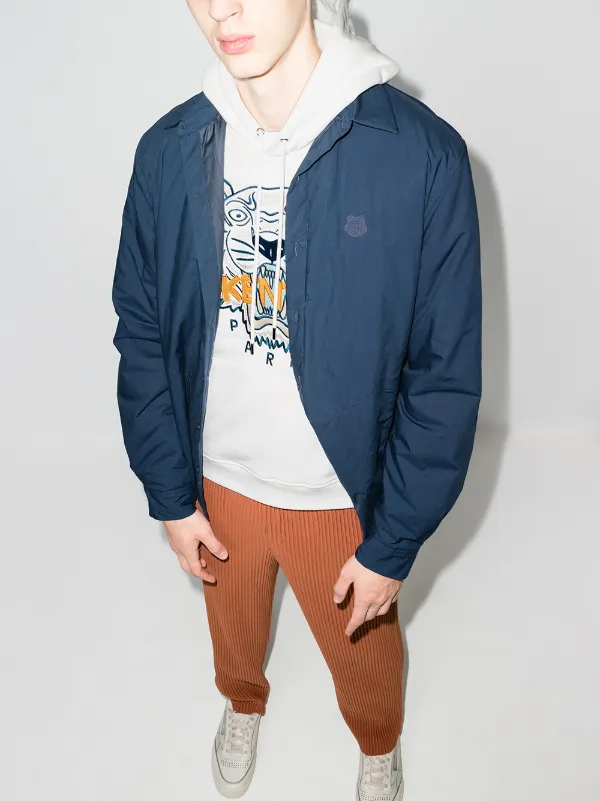thom browne blue moletom com capuz