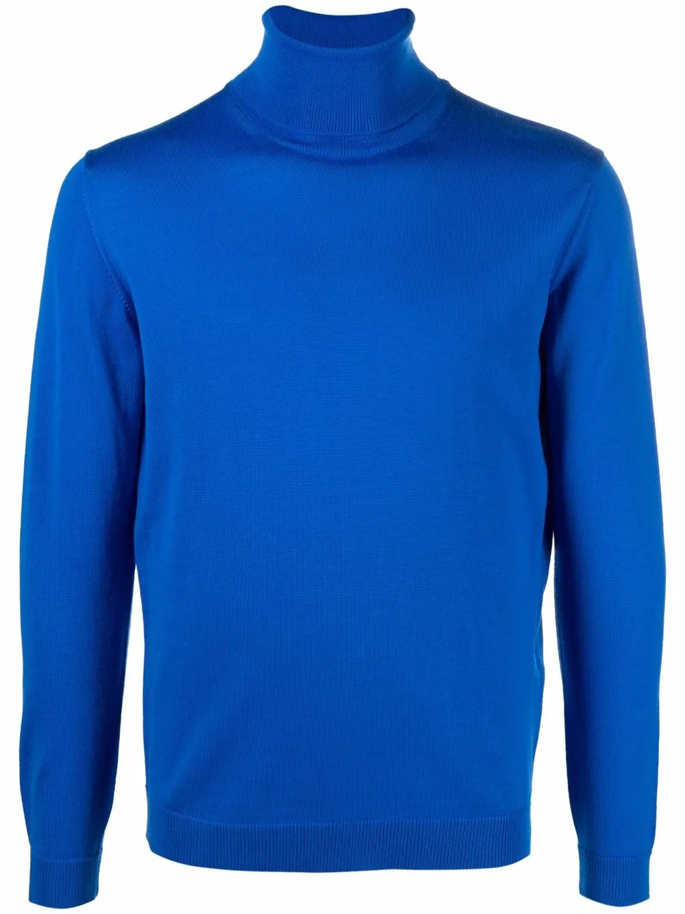 royal blue polo neck jumper