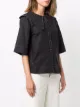 GANNI scallop-collar blouse