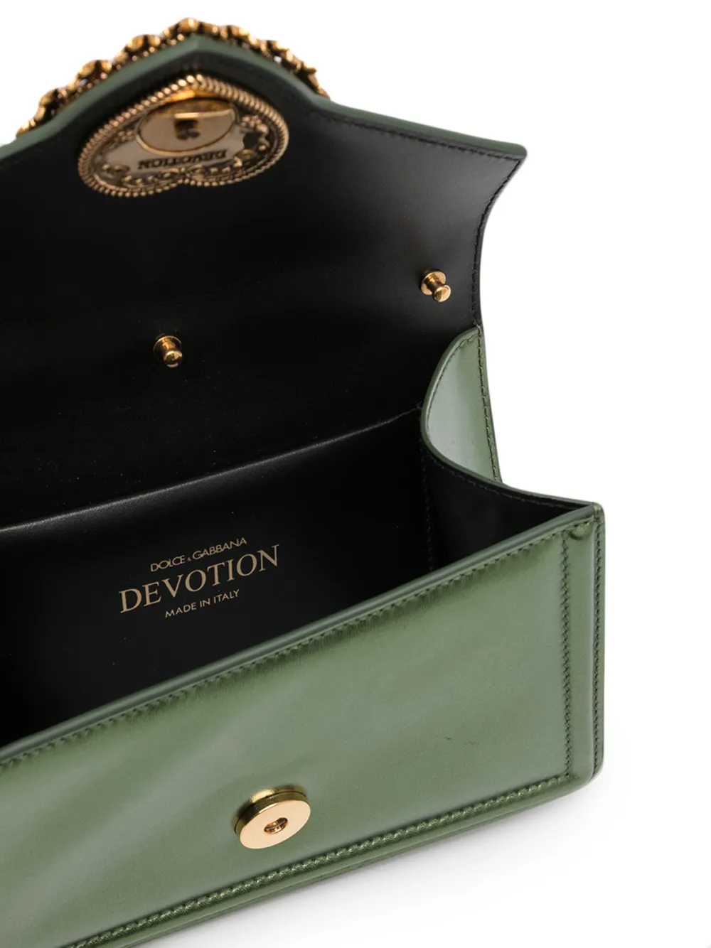 фото Dolce & gabbana сумка через плечо devotion с эффектом металлик