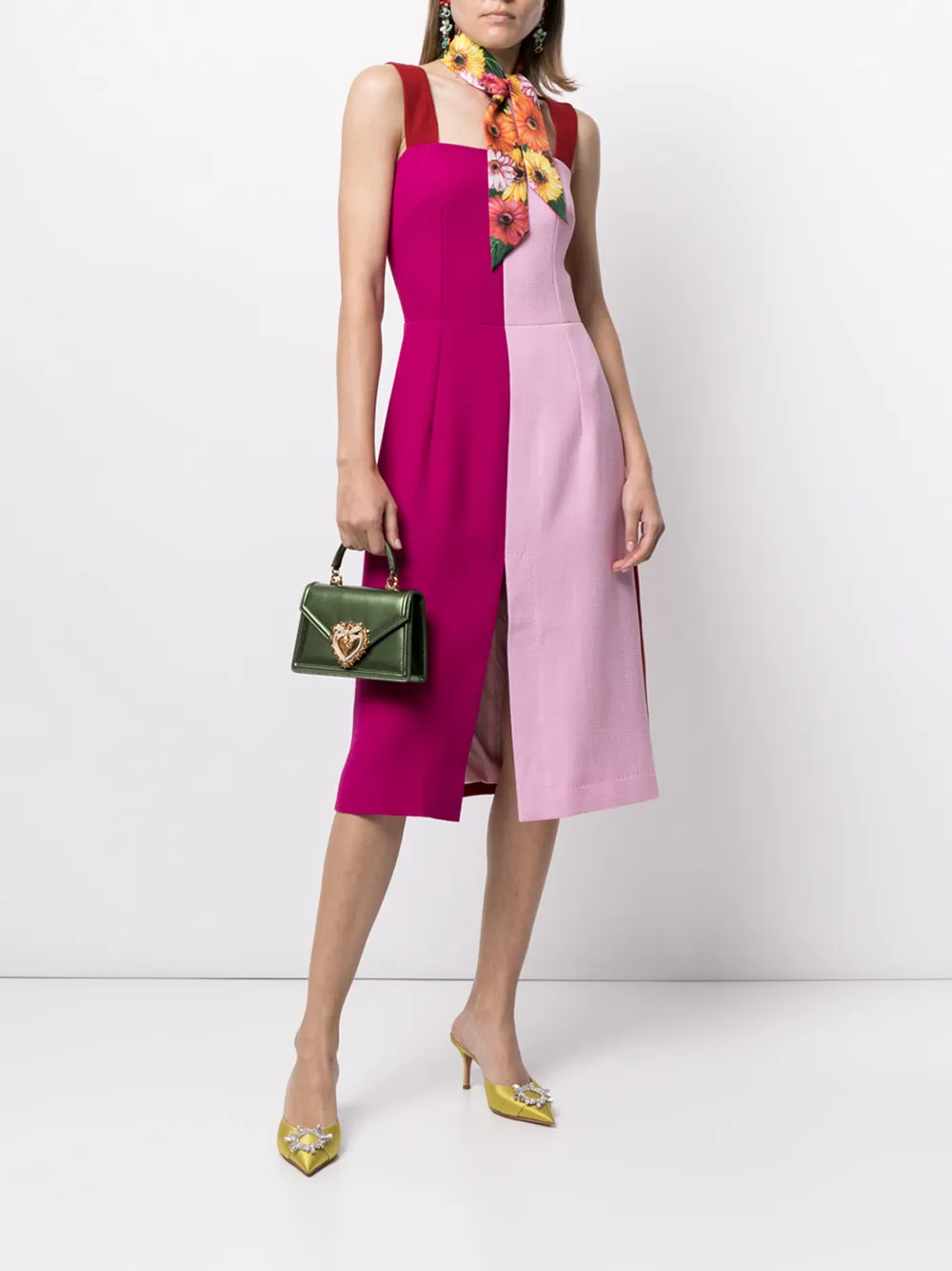 фото Dolce & gabbana сумка через плечо devotion с эффектом металлик