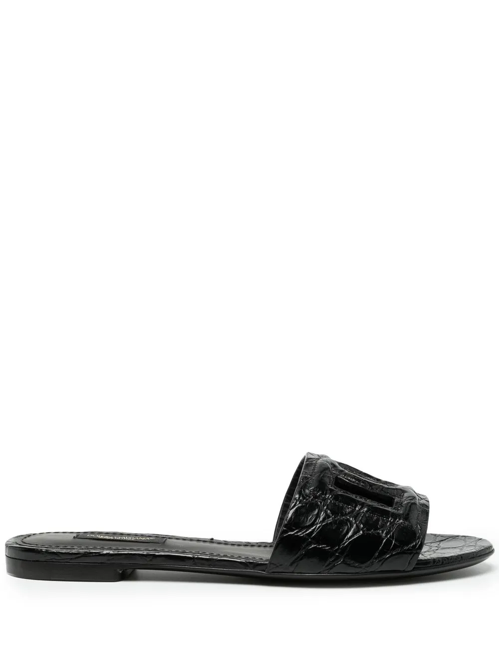 

Dolce & Gabbana sandalias con logo en relieve - Negro