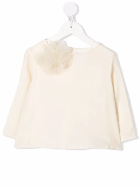 Bonpoint blusa con detalle de lazo
