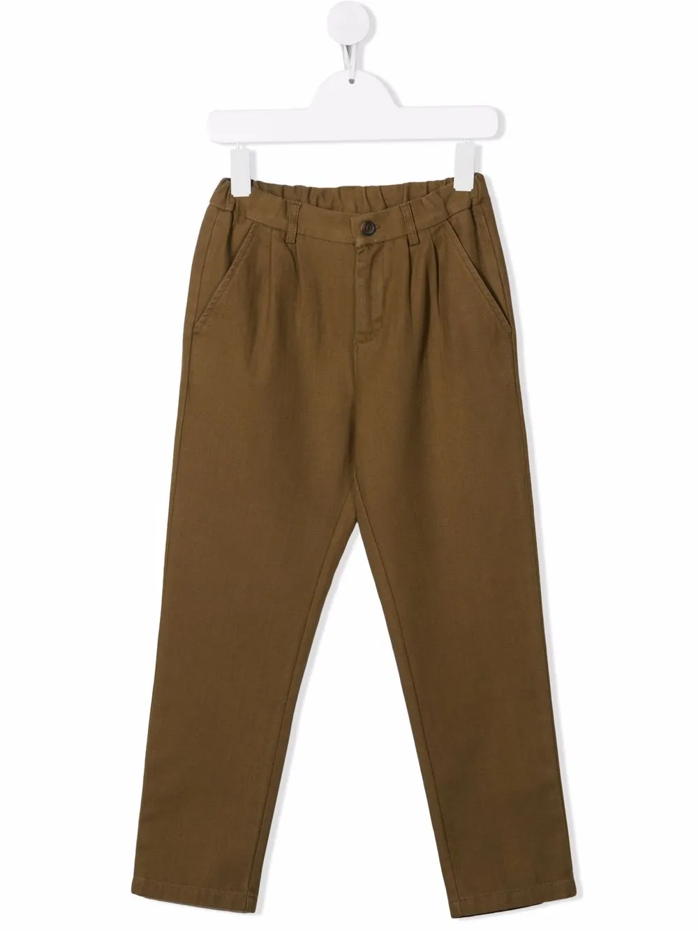 

Bonpoint straight-leg cotton trousers - Green