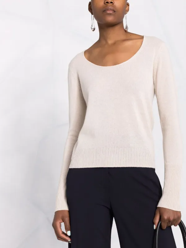 scoop neck cashmere jumper